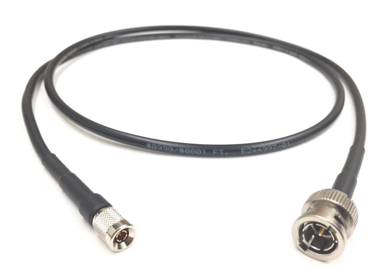 12G-SDI BNC/Din 1.0-2.3 - 4855R - Black - Patchkabel - 2 Meter