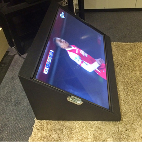 LG 42" TV in presenter stagecase