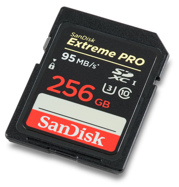 SanDisk 256GB SDXC Extreme Pro UHS-I U3 95MB/s